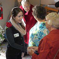 Those attending had the opportunity to meet our new Museum Manager, Emma Pierce (left).