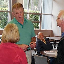 Both before and after the presentation, Randy made himself available to anyone with a question or comment.